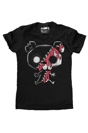 My Bloody Bear Ladies Black Gothic T-Shirt | Ladies Gothic