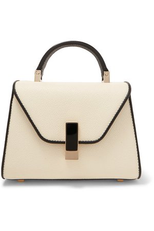 Valextra | Iside mini two-tone textured-leather tote | NET-A-PORTER.COM