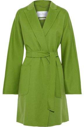 Nella Belted Wool And Cashmere-blend Felt Coat