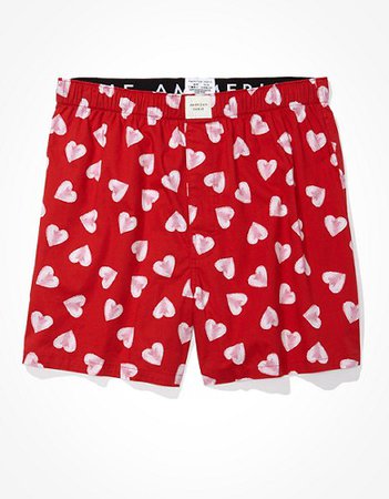 AEO Painted Hearts Stretch Boxer Short