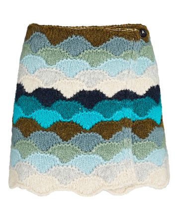 Alanui Under The Northern Sky Skirt In Multi | INTERMIX®