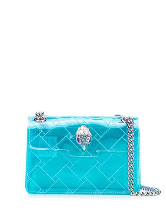 Shop blue Kurt Geiger London mini Kensington transparent bag with Express Delivery - Farfetch