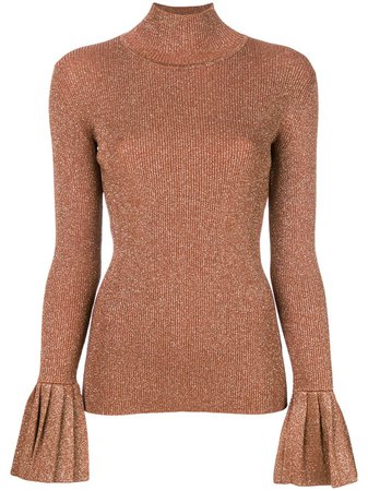 Shop Carven flared cuff knitted top with Express Delivery - Farfetch