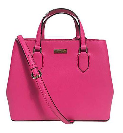 Amazon.com: Kate Spade New York Laurel Way Evangelie Saffiano Leather Shoulder Bag Satchel,(Warm Guava): Clothing