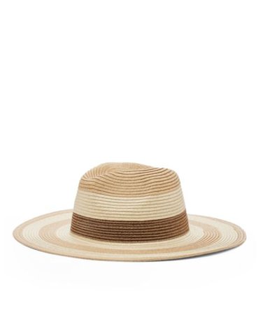 Sole Society Stripe Woven Straw Hat | Sole Society Shoes, Bags and Accessories tan