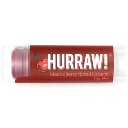 Hurraw! Balm, Tinted Lip Balm, Black Cherry, .15 oz (4.3 g) - iHerb