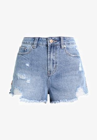 New Look RAINBOW MOM - Jeans Short / cowboy shorts - mid blue - Zalando.dk