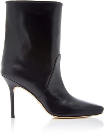 Ebb Leather Ankle Boots Size: 5
