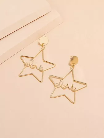 Sale | Star Drop Earrings | ROMWE USA