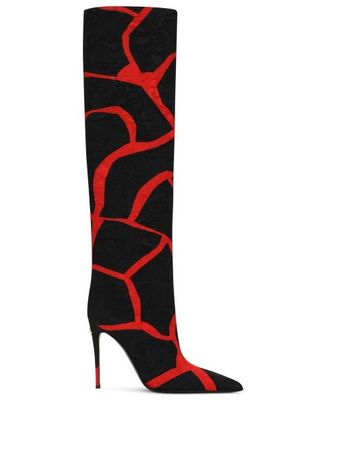 Dolce & Gabbana abstract-print knee-length Boots - Farfetch