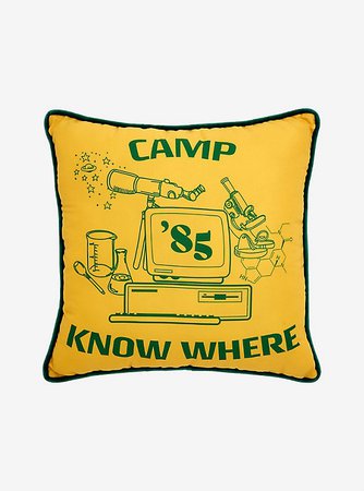 Stranger Things Camp Know Where Pillow