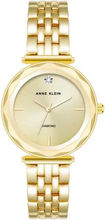 Amazon.com: Anne Klein Women's Genuine Diamond Dial Bracelet Watch : Clothing, Shoes & Jewelry