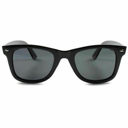 Vintage 80s Womens Classic Black Polarized Horn Rimmed Retro Fashion Sunglasses | eBay