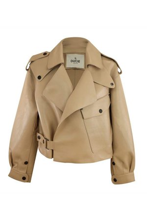 Ducie London Simi Crop Leather Jacket | The New Trend