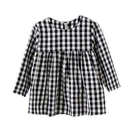 Toddler Girl Long Sleeve Plaid Dress – The Trendy Toddlers