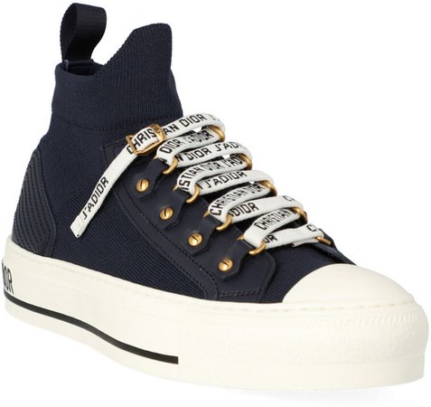 Walk'n'dior Knit & Leather Sneaker
