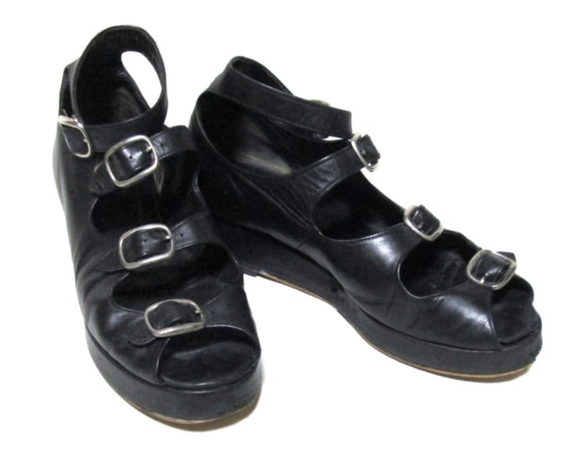 jean paul gaultier leather sandals