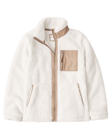 Sherpa Leather-Trim Jacket