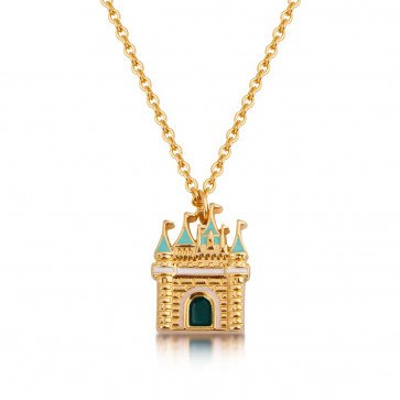 Disney Gold-Plated Cinderella Magic Castle Necklace at Couture Kingdom UK