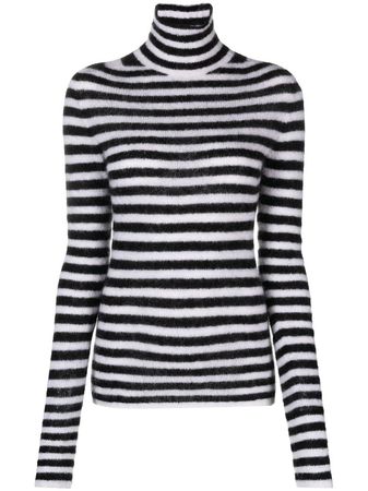 Philosophy Di Lorenzo Serafini Mohair Striped Knitted Sweater - Farfetch