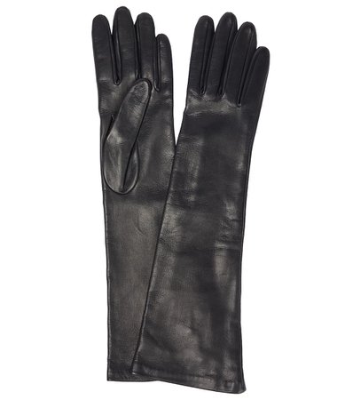 Bottega Veneta - Leather gloves | Mytheresa