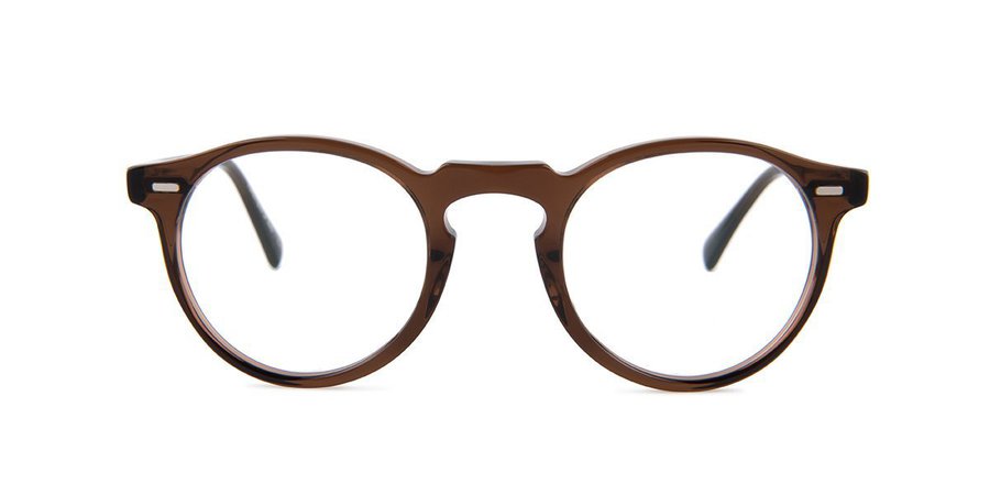 Oliver Peoples Gregory Peck Brown / Clear Lens Eyeglasses Eyeglasses | Free Shipping - Designer Eyes