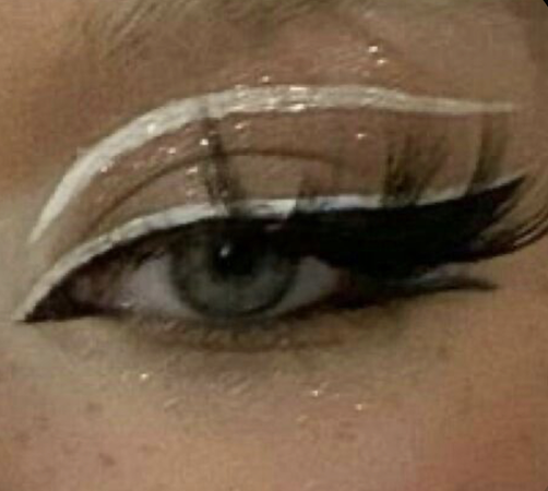 black and white eyeliner