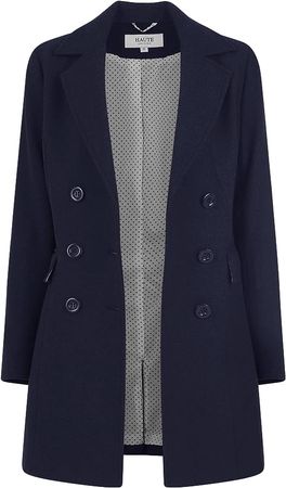 Amazon.com: Haute Edition Women's Double Breasted Wool Blend Peacoat : Clothing, Shoes & Jewelry