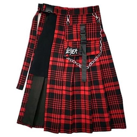 Punk Gothic Harajuku Vintage Red Plaid Skirt