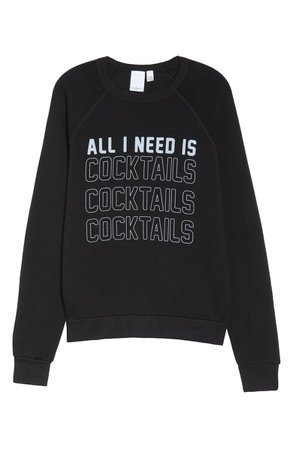 Project Social T All I Need Is Cocktails Lounge Top | Nordstrom
