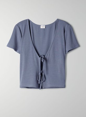 Wilfred Free ONLY TIE-FRONT crop T-SHIRT | Aritzia US