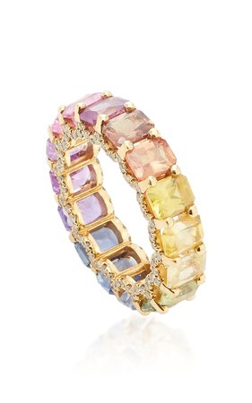 Holy 18K Gold, Sapphire And Diamond Ring by Luisa Alexander | Moda Operandi
