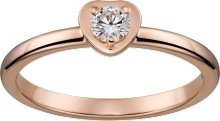 CRB4088000 - Diamants Légers ring, heart motif - Pink gold, diamond - Cartier