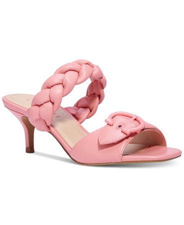 Taffy COACH Women's Mollie Braided-Strap Kitten-Heel Sandals & Reviews - Sandals - Shoes - Macy's