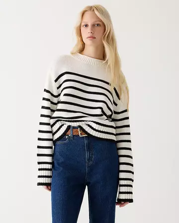 J.Crew: Rollneck™ Sweater In Stripe For Women