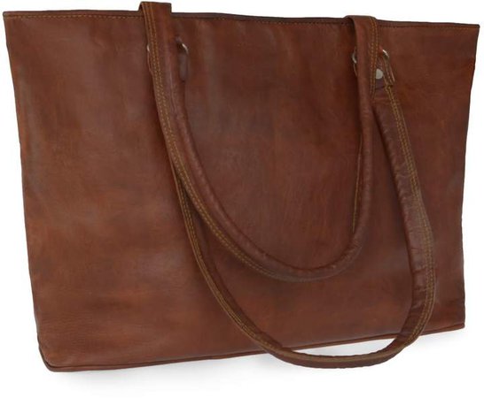Vida Vida Vida Vintage Leather Tote Bag