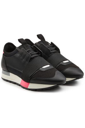 Race Runner Sneakers with Leather and Mesh Gr. IT 36