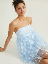 NWT New Entry Size Medium light Blue** Altar'd State Floral Mesh Babydoll Dress - Google Search