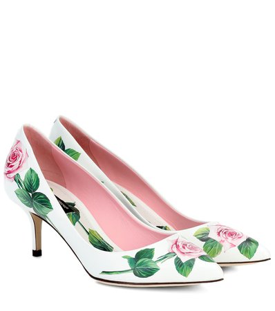 Dolce & Gabbana - Pumps a stampa floreale in pelle | Mytheresa