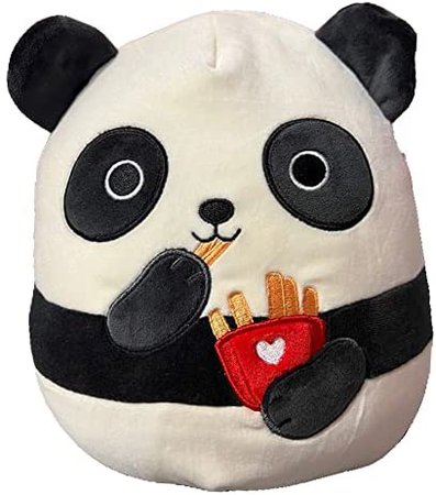 Squishmallows Official Kellytoy Valentines Squad Squishy Soft Plush Toy Animal (8 Inch, Stanley Panda (French Fries)) : Toys & Games