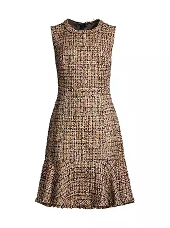 Shop Kobi Halperin Reilly Metallic Tweed Dress | Saks Fifth Avenue