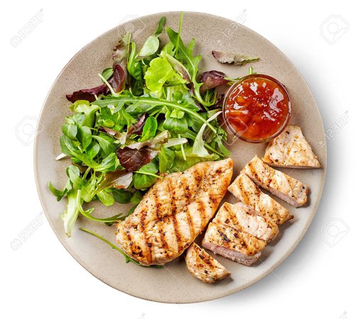 Google Image Result for https://image.shutterstock.com/image-photo/plate-grilled-chicken-vegetables-isolated-260nw-767067433.jpg