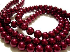 Red burgundy maroon carnelian pearls | Lissa | Flickr