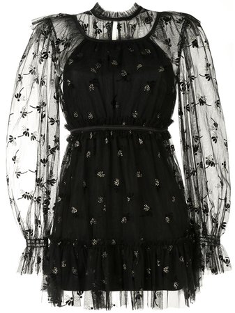 Alice McCall Moon Lover Floral Embroidered Mini Dress - Farfetch
