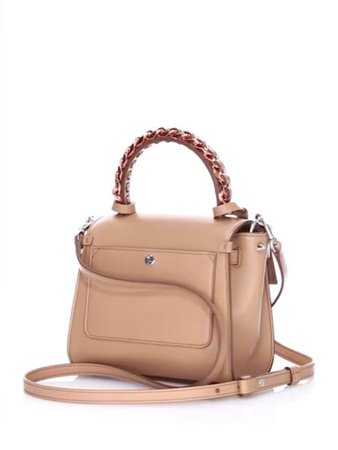 Elena Ghisellini Angel Leather Top Handle Bag