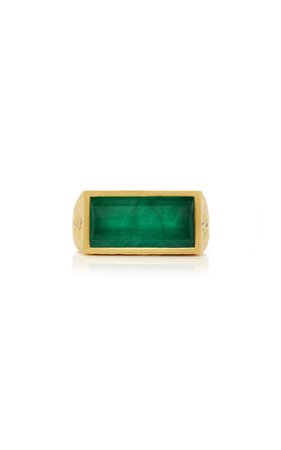 Emerald Ambition Ring by Octavia Elizabeth | Moda Operandi