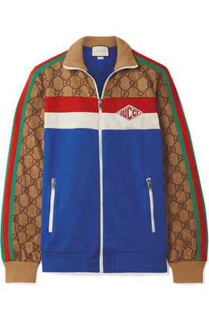 Gucci Printed Tech-Jersey Track Jacket