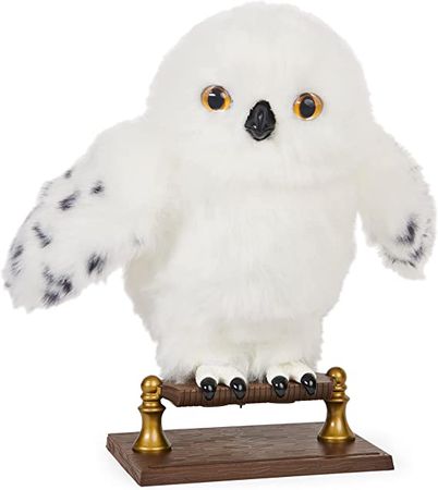 Amazon.com: Wizarding World Harry Potter, Enchanting Hedwig Interactive Owl with Over 15 Sounds and Movements and Hogwarts Envelope, Kids Toys for Ages 5 and up : Everything Else