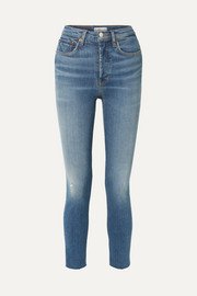 J Brand | Cropped distressed low-rise skinny jeans | NET-A-PORTER.COM