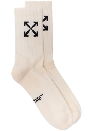 Off-White Arrows Knitted Socks - Farfetch